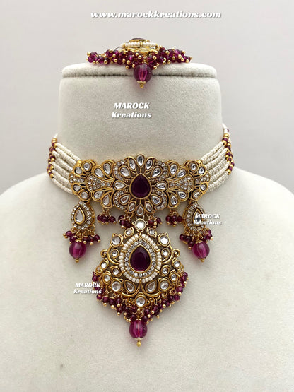 Mahima Premium Quality Kundan Choker set