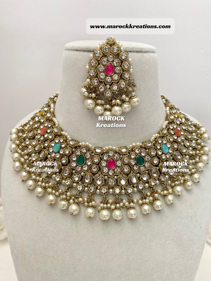 Kundan/Stone Necklace set