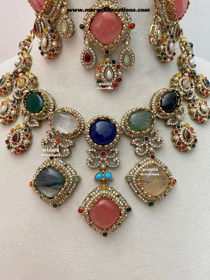 Niharika Sabyasachi inspired Premium Quality Kundan statement choker/necklace set