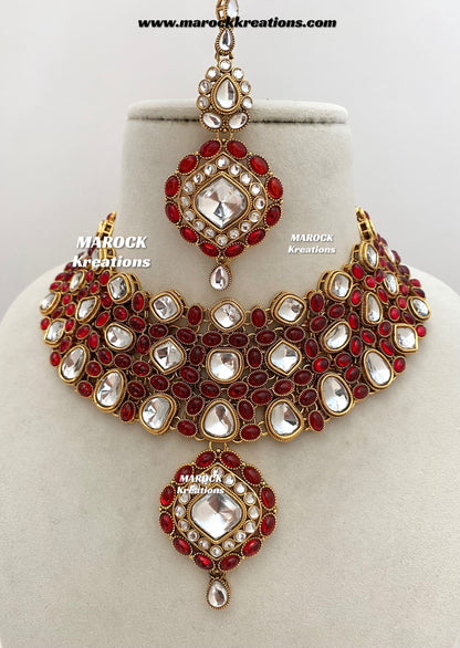 Roksana Sabyasachi inspired Premium Quality Kundan Statement Necklace set