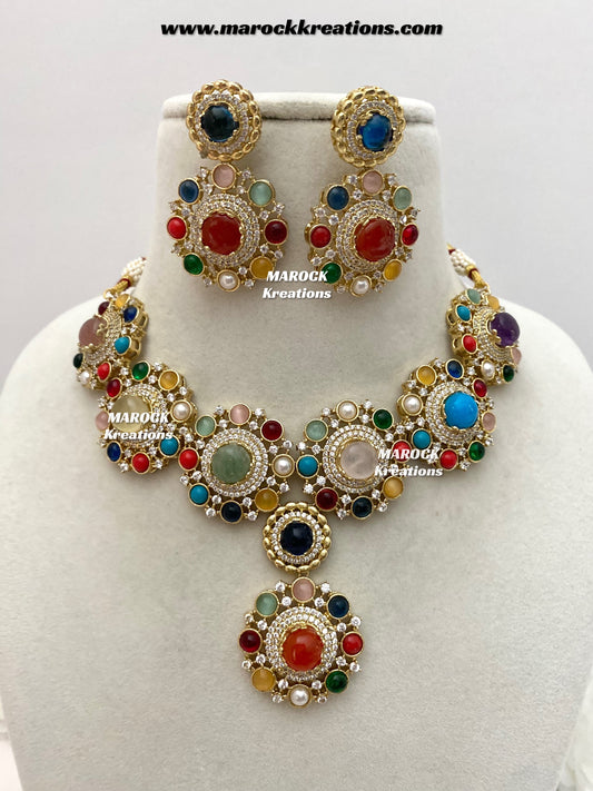Annie Premium quality Sabyasachi inspired Statement necklace set