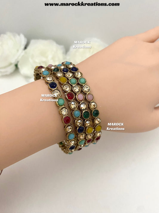 Imane Antique Polki Bangles/Kade