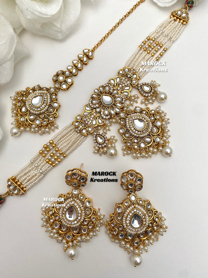Mahima Premium Quality Kundan Choker set