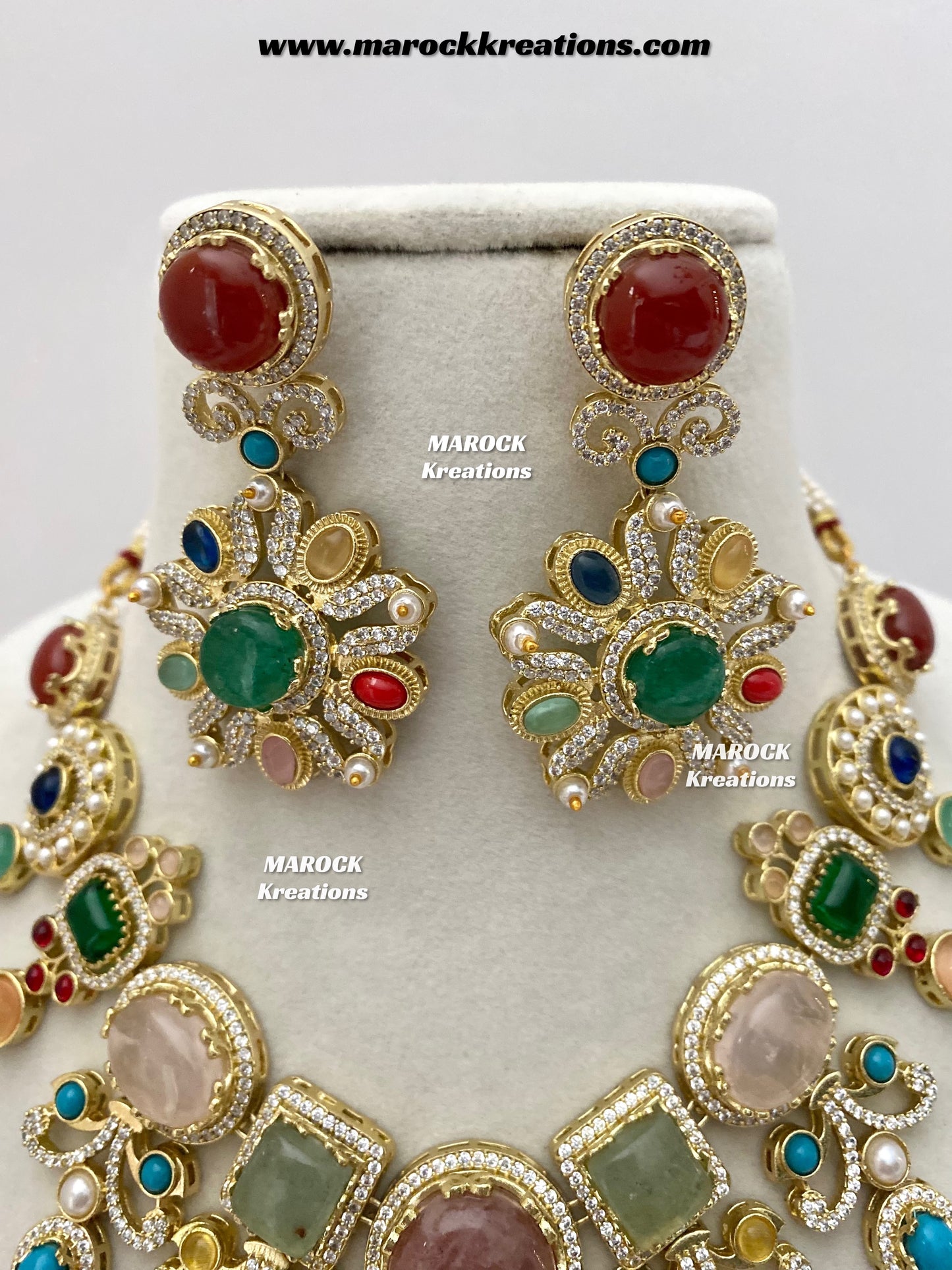 Ella Premium quality Sabyasachi inspired Statement necklace set