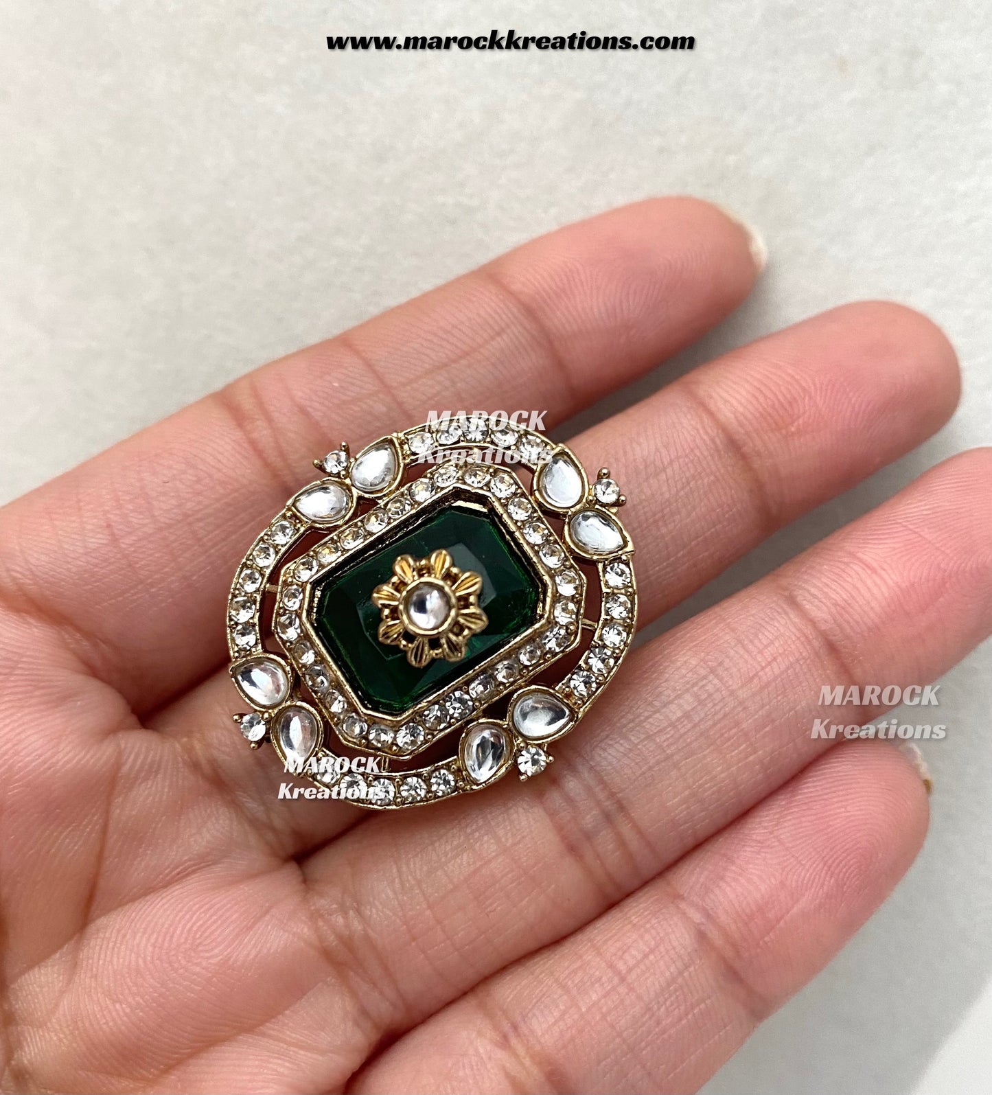 Premium Quality Antique Kundan Statement Bridal set