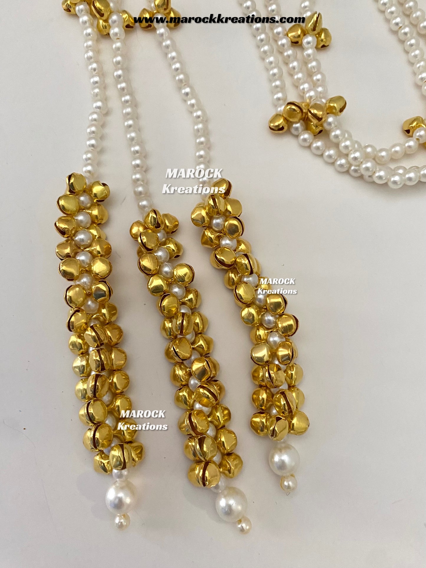 Kashmiri Paranda/Pearls and Ghungroo Paranda