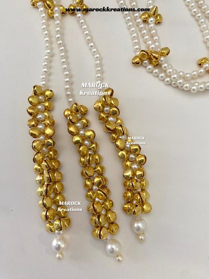 Kashmiri Paranda/Pearls and Ghungroo Paranda