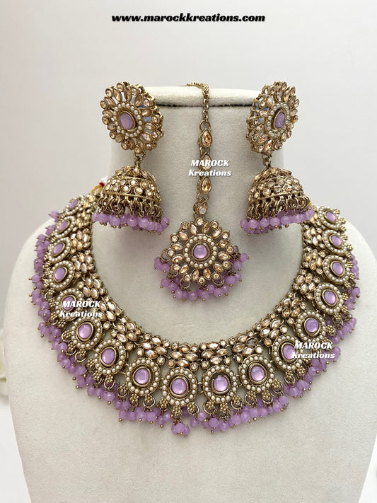 Sameera Polki Necklace set