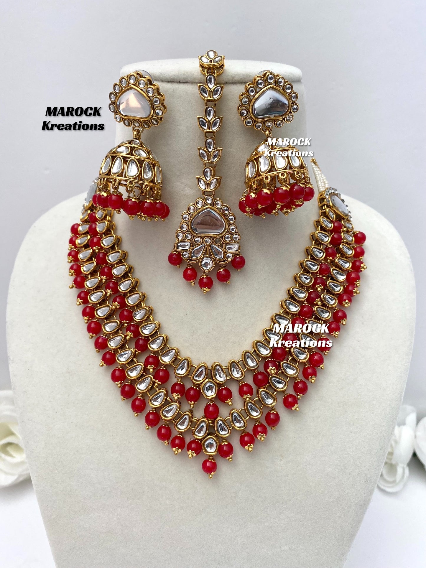 Premium Quality double layer Kundan Necklace sets/2 layer necklace sets