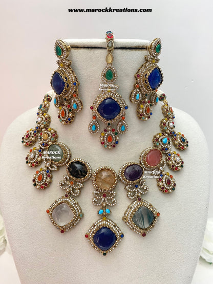 Niharika Sabyasachi inspired Premium Quality Kundan statement choker/necklace set