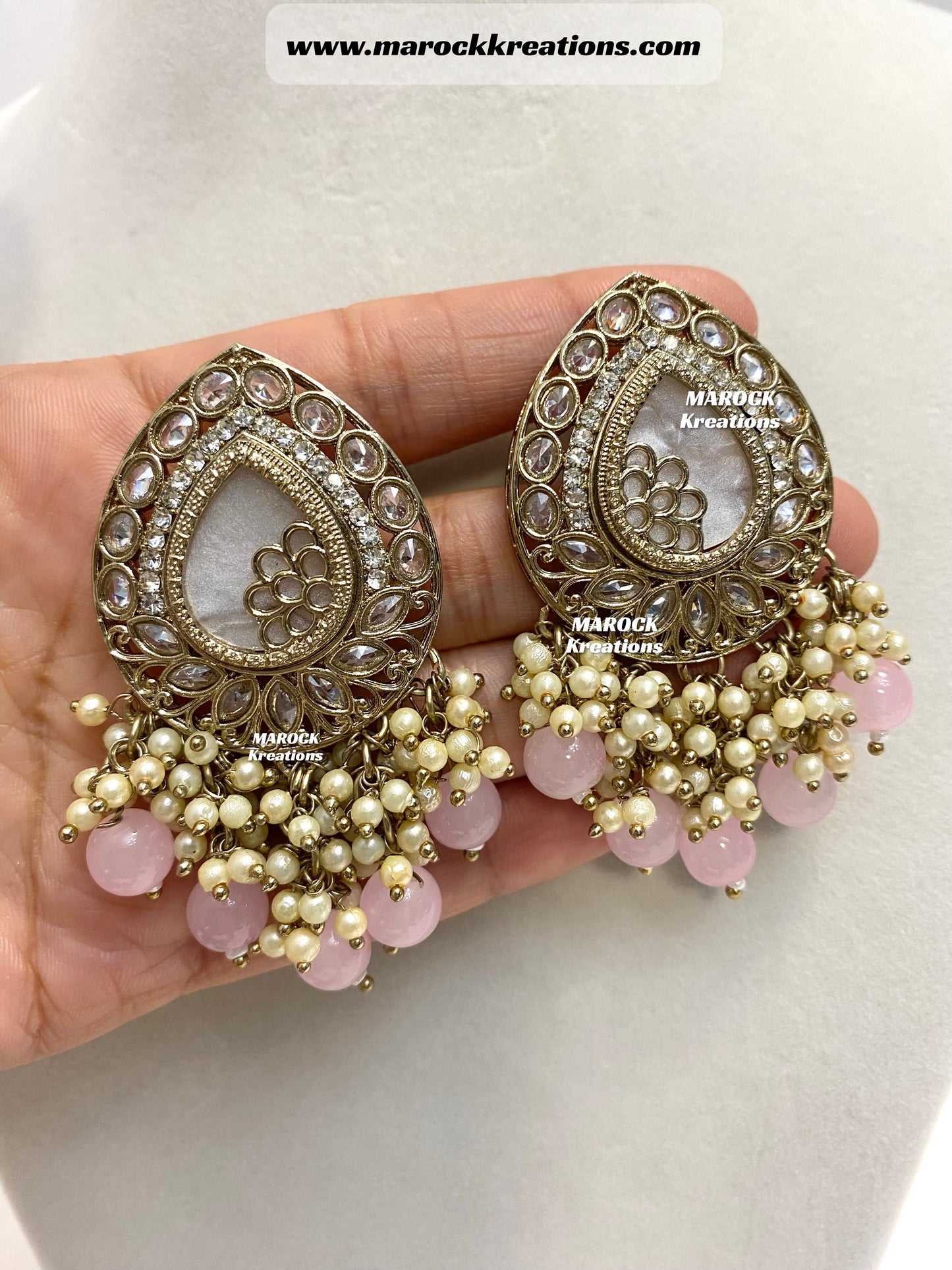 Belle Polki Statement Earrings