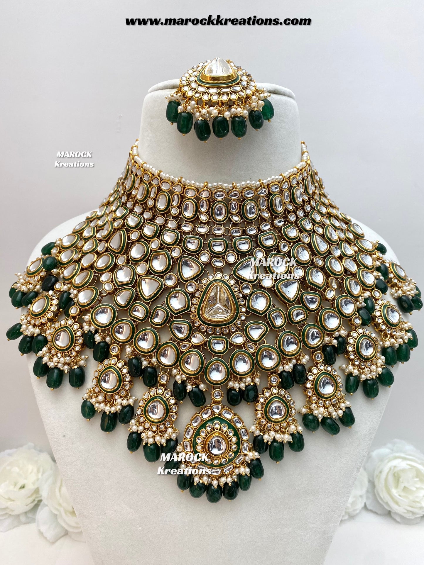 Nayema Premium Quality Kundan Statement Bridal set