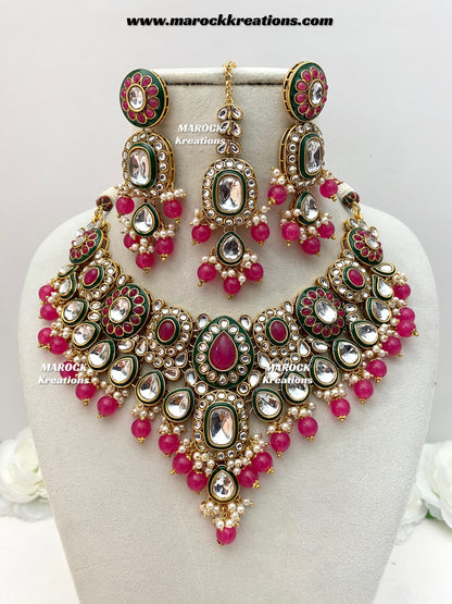 Premium Quality Kundan Statement Necklace set