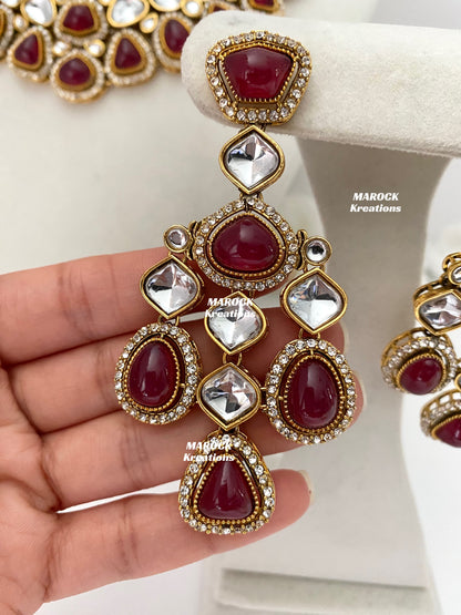 Patriza Sabyasachi inspired Premium Quality Kundan Statement Necklace set