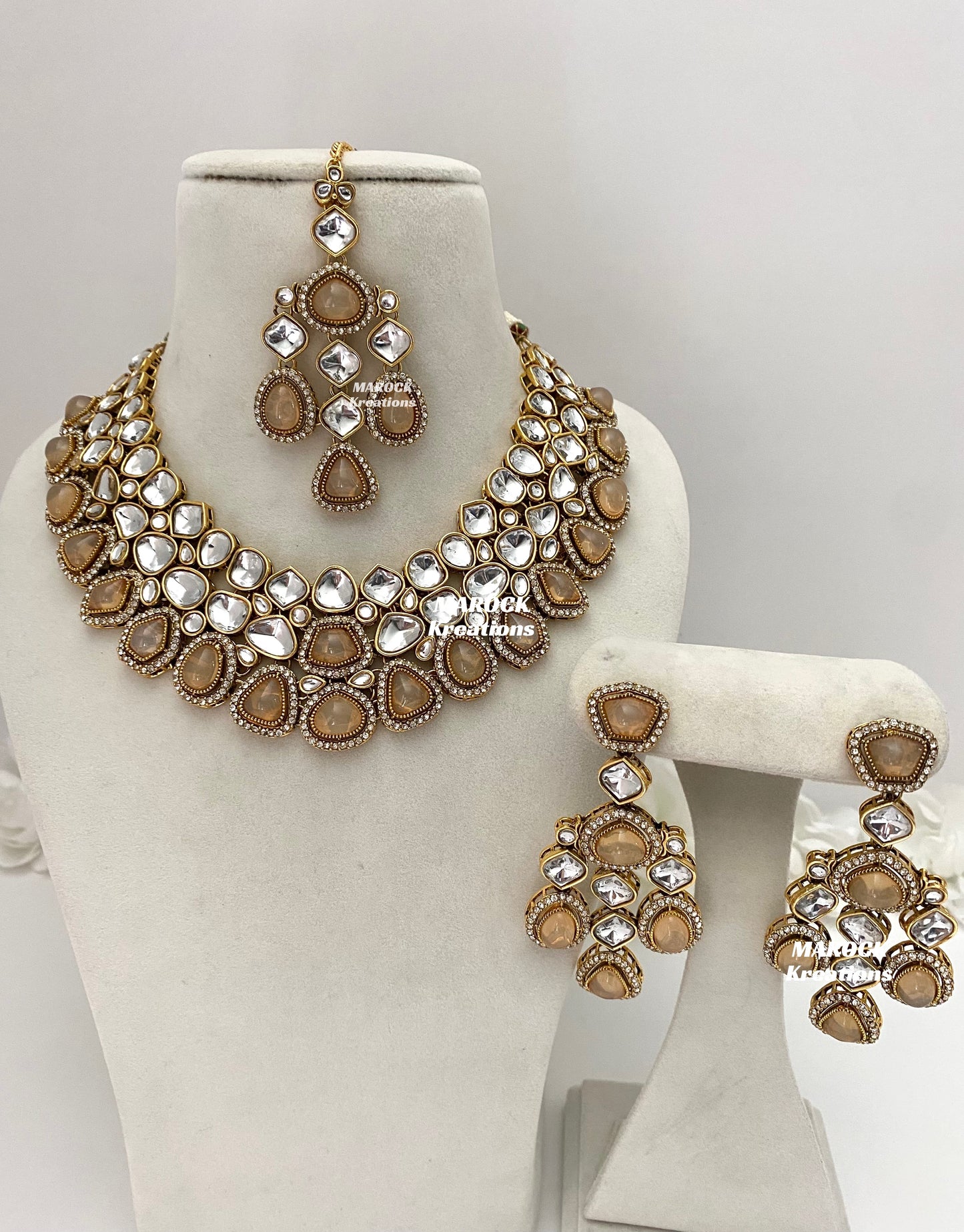 Patriza Sabyasachi inspired Premium Quality Kundan Statement Necklace set