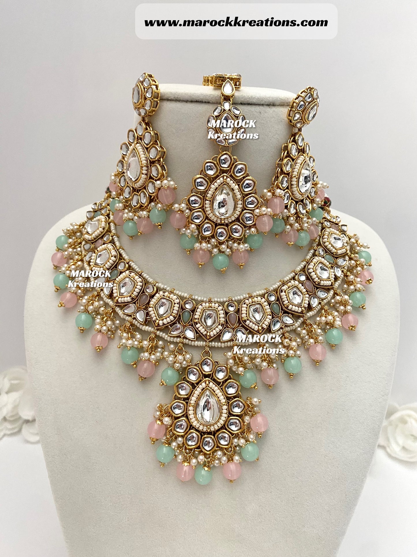 Sania Premium Quality Kundan Necklace set