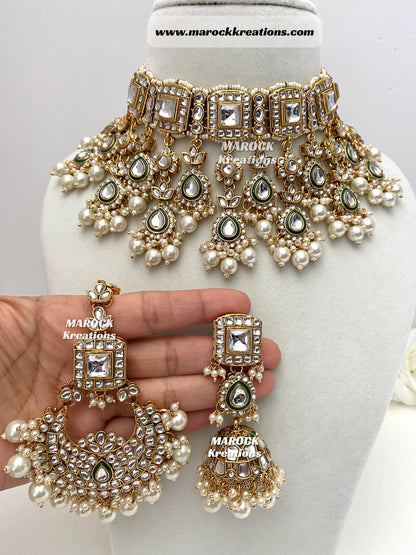 Zoya Premium Quality Kundan Statement Necklace set