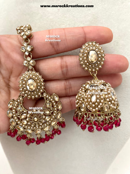 Shaya Antique Gold Polki waterfall Choker set