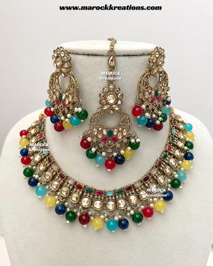 Shefa Polki Necklace set