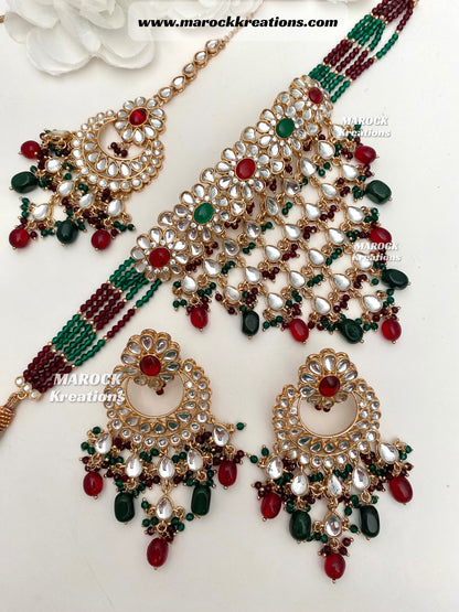 Yasmin premium quality Kundan Statement Choker set