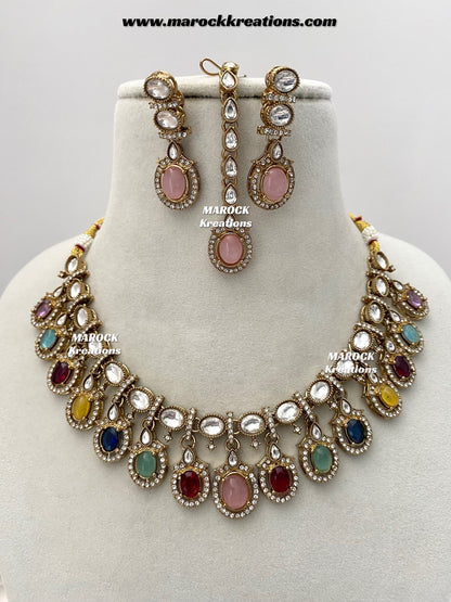 Areeba Kundan Necklace set