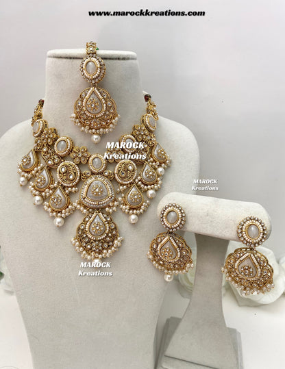 Rufsana Sabyasachi inspired Premium Quality Kundan statement necklace set