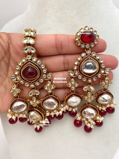 Connie Premium Quality Statement Kundan Necklace/Bridal set
