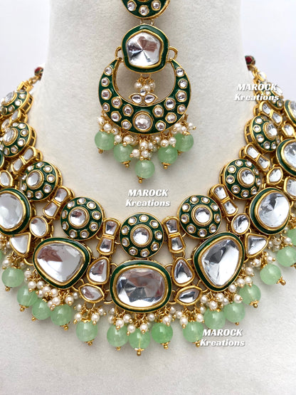 Salima Premium Quality Kundan Statement Necklace set