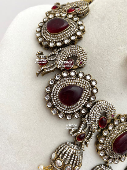 Stella Sabyasachi inspired Premium Quality Victorian Kundan Statement Necklace set