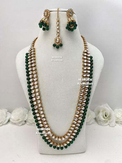 Saroj Premium Quality Kundan Rani haar set