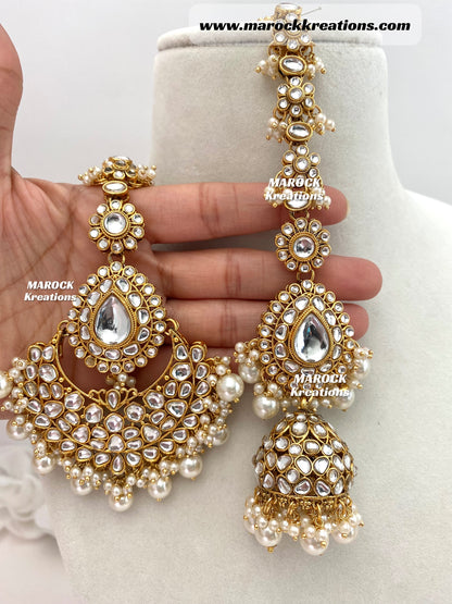 Reet Premium Quality Kundan Statement Necklace set/Bridal set