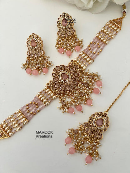 Gold Polki Choker set