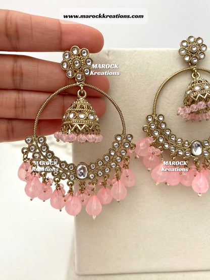 Kundan statement Earrings