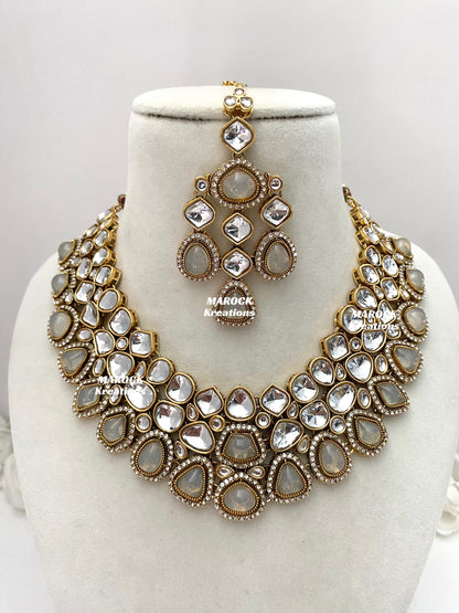 Patriza Sabyasachi inspired Premium Quality Kundan Statement Necklace set