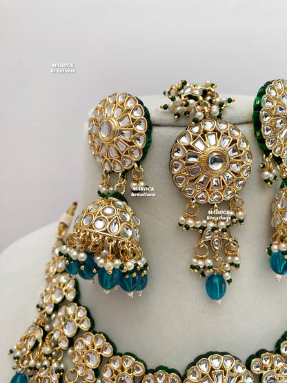 Premium Quality Thappa Kundan Statement Necklace sets