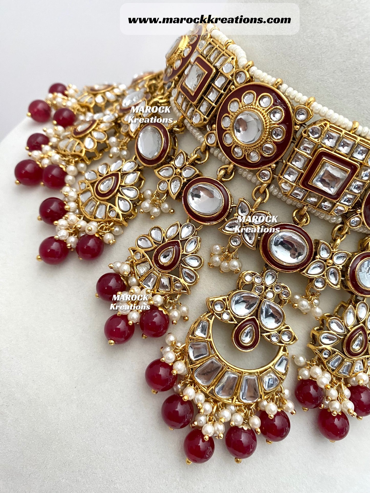 Mehak Premium Quality Kundan Statement Necklace set