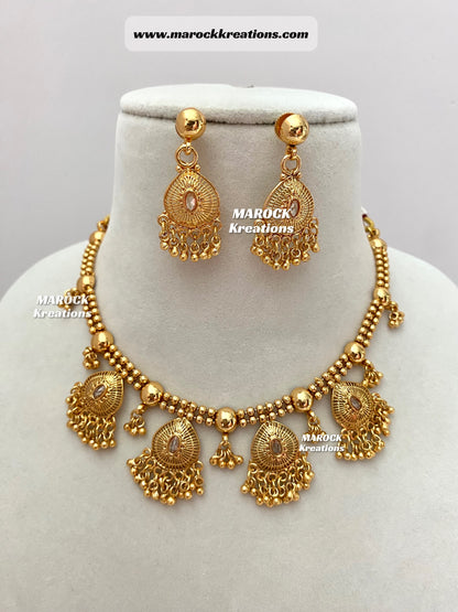 Gold plated Necklace set