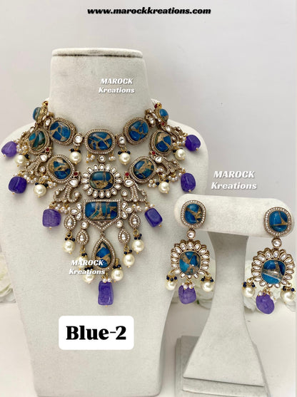 Jane Sabyasachi inspired Premium Quality  Kundan statement necklace set