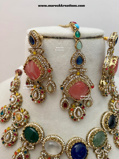 Niharika Sabyasachi inspired Premium Quality Kundan statement choker/necklace set