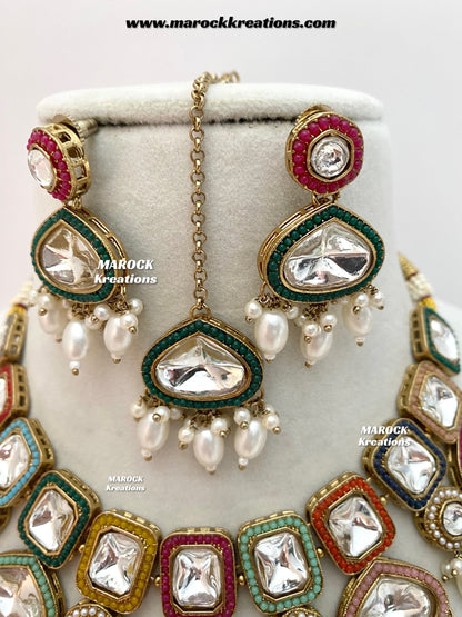 Lima Premium Quality uncut Kundan Choker/Necklace set