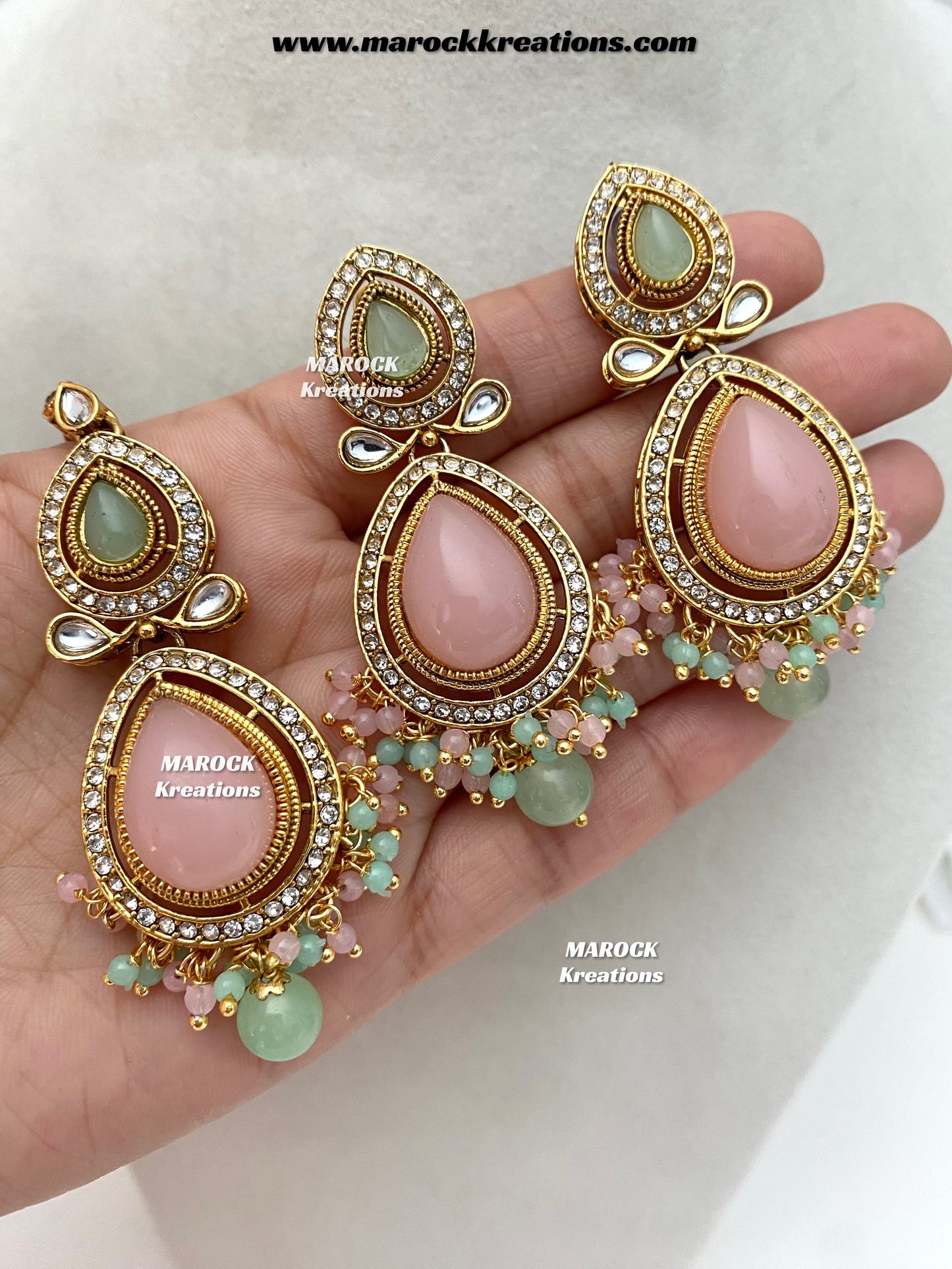 Veena Premium Quality Kundan Statement Necklace set