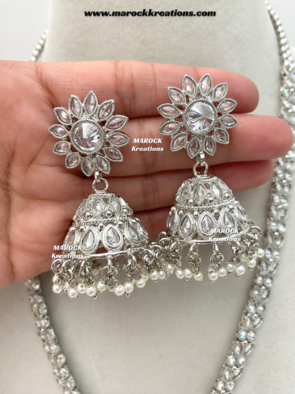 Shefali Premium Quality Polki Statement Rani haar set