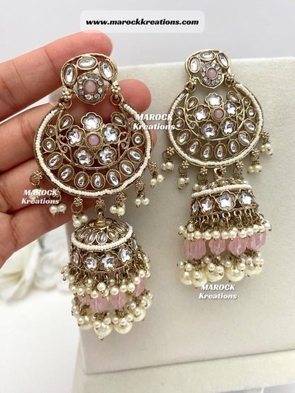 Kundan Jhumki Earrings