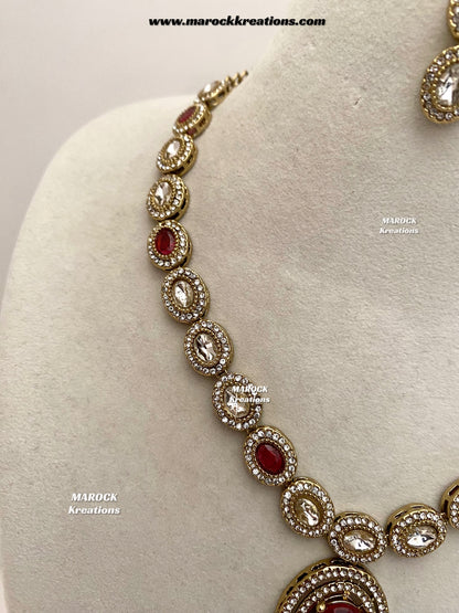 Raveen Premium Quality Kundan Necklace set