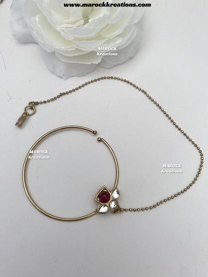 Lisha Uncut Polki Statement Necklace set/Bridal set
