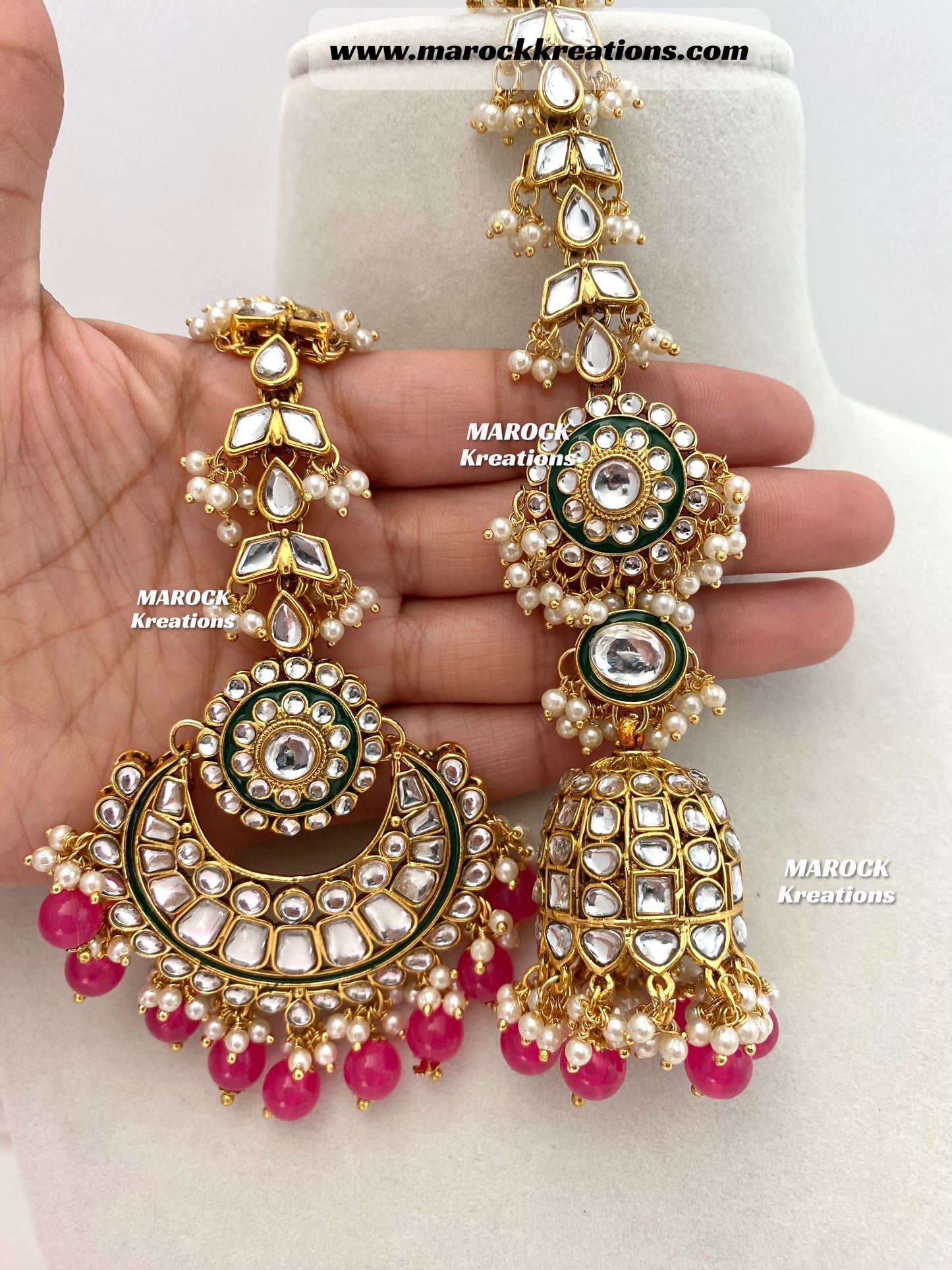 Mehak Premium Quality Kundan Statement Necklace set