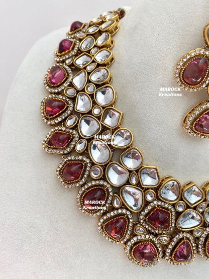Patriza Sabyasachi inspired Premium Quality Kundan Statement Necklace set