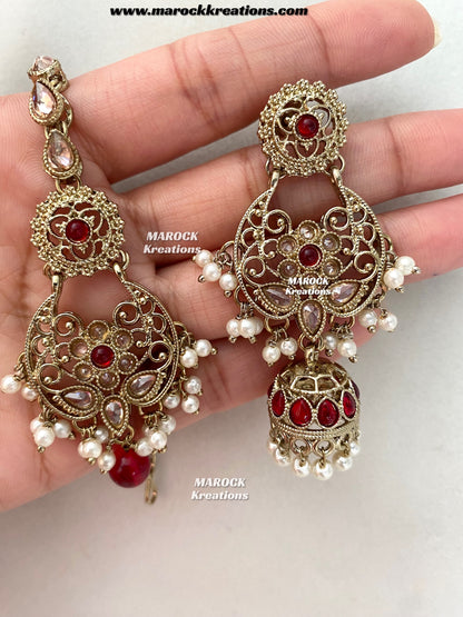 Naila Antique Gold Polki Choker set