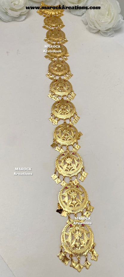 Gold plated Jadau Braid Jewelry/Choti