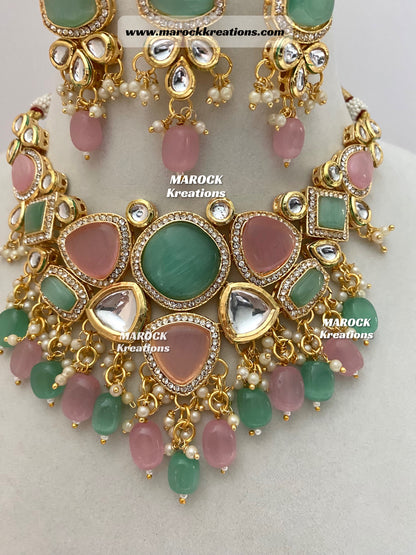 Kundan Statement Necklace set